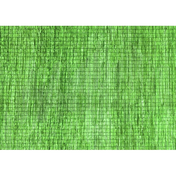 Ahgly Company Indoor Rectangle Abstract Green Modern Area Rugs, 2' x 5'