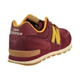 thumbnail image 3 of New Balance 574 Suede Big Kids' Shoes Mercury Red/Gold Rush gc574-tm, 3 of 6