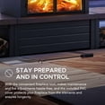 thumbnail image 5 of Sunjoy Wood Burning Fireplace – Matte Black Outdoor Steel Fireplace with Chimney, Log Holders, Fireplace Tool, and PVC Cover, 5 of 10