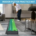 thumbnail image 2 of YUNIC Golf Putting Green Mat with Automatic Ball Return Track, Portable Putting Green, Golf Perfect Practice Mat for Indoor & Outdoor, Golf Training Aid for Home Office Garage Backyard, 2 of 8