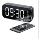 thumbnail image 1 of Alarma digital LED funcional C, caja de música electrónica luminosa de escritorio con Bluetooth, color negro, 1 of 2
