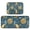 Half Moons Face, variant on 2-Piece Ultra Soft Absorbent Floor Mats With Anti-Skid Backing For Kitchen Bathroom Laundry Room Green&beige Tartan Pattern