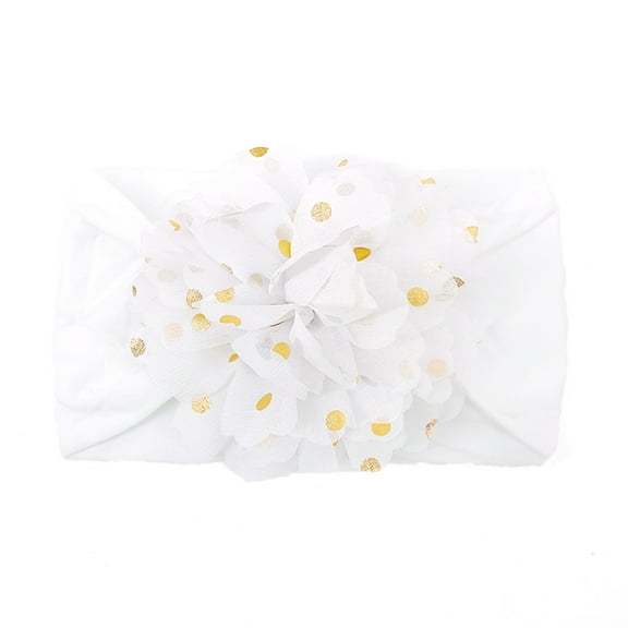 Zanarzt Baby Girls Cute Bow knot Headband Toddler Baby Boys Girls Stretch Floral Flowers Hairband Headwear Black,One Size