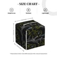 thumbnail image 4 of Gukieu Lilies Flowers Print Leather Tissue Box, PVC Waterproof Velcro Opening and Closing Square Tissue Box Holder, Suitable for Home and Office Decoration, 4 of 7