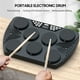 thumbnail image 2 of Tambor electronico Batería electrónica portátil multifunción 7 almohadillas sensibles a la velocidad Tambor de mesa incorporado 2 parlantes Estéreo Recargable Práctica Drum Pad Soporte Función de grab Tomshoo  Tambor electronico, 2 of 6