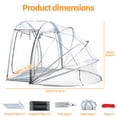 thumbnail image 5 of Dbuoem 4-Person Sun Tent,All Weather Sports Tent,Instant Outdoor Bubble Tent,Rainproof Camping Sun Shelter,Portable Clear Screen House, 5 of 7