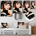 thumbnail image 4 of Designart "Noir Citrus Heroine I" Fashion Woman Metal Art Print, 4 of 5