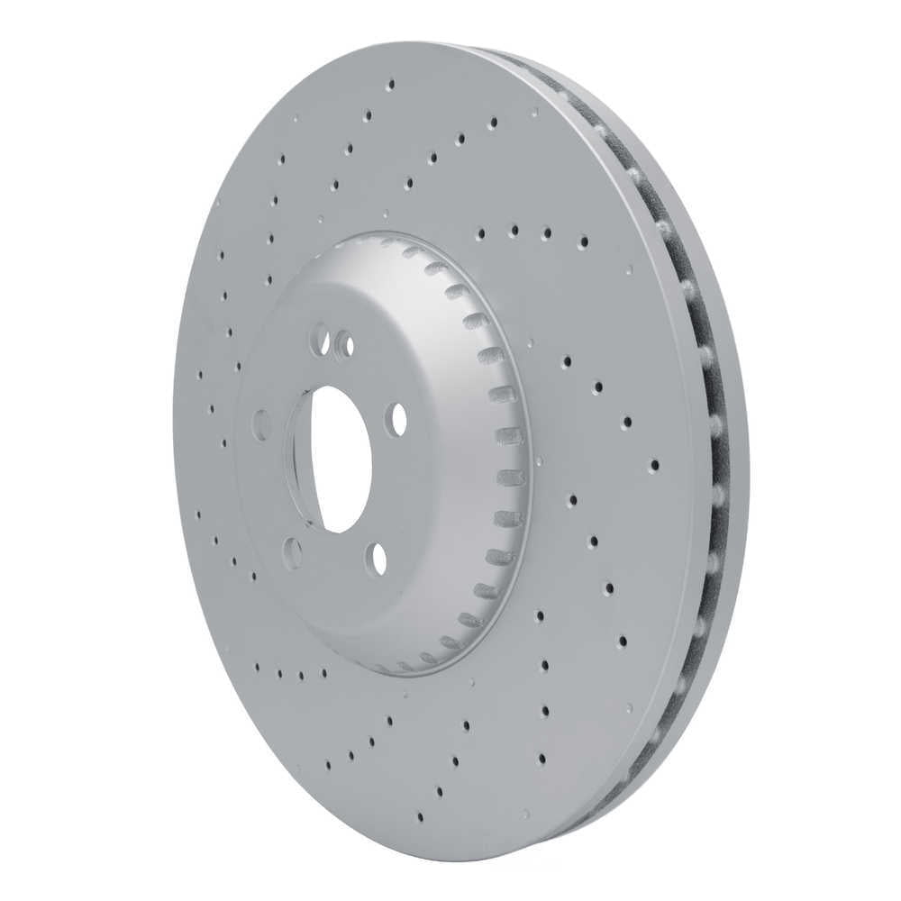 Dynamic Friction Company 920-63195 DFC Hi-carbon Alloy Geomet Coated Rotor - Drilled