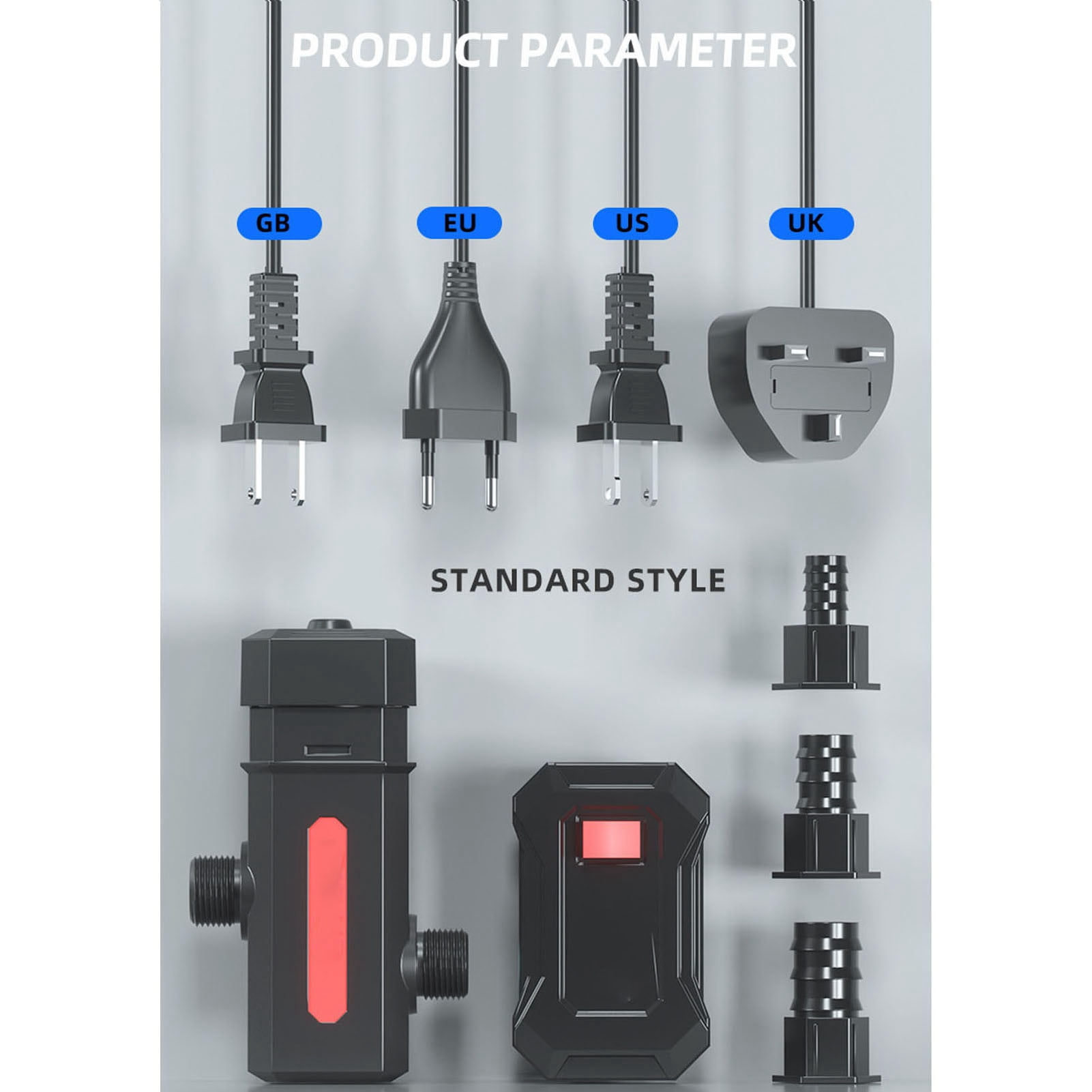 M Buder Aquarium Water Purification Lamp Algae Removal Reinforced Quartz Fish Tank Clean Light, Submersible UVC Filter Pump with Smart Timing Function for Pond and Aquariums, UK Plug 220V
