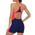 thumbnail image 4 of Charmo Women Athletic One Piece Boyleg Racerback Swimming Suits Bathing Suit, 4 of 6