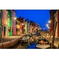 thumbnail image 2 of Jaynes Gallery 18x13 White Modern Wood Framed Museum Art Print Titled - Europe-Italy-Venice-Blue hour on canal in Burano, 2 of 4