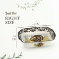thumbnail image 7 of Spode Woodland Turkey Baking Dish with Handles, 15" Deep Lasagna Pan for Thanksgiving, Dinner Parties and Other Events, Made from Fine Porcelain, 7 of 7