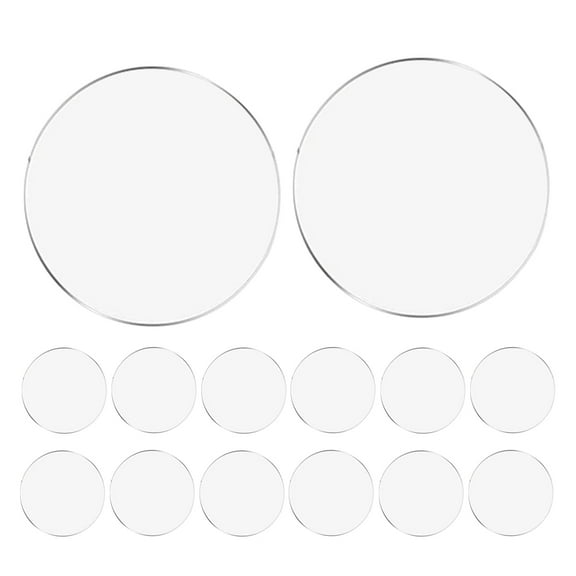 HEMOTON Transparent Acrylic Plate for Craft Making 6 Inch Acrylic Sheet Perfect for DIY Projects and Displays