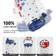 thumbnail image 5 of 4th of July Tumbler with Handle and Straw Independence Memorial Day Poppy Tumbler Insulated Stainless Steel Cup Floral Coffee Travel Mug Fourth of July Gifts Decor-30 OZ(1PCS), 5 of 6