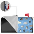 thumbnail image 3 of Cute Dogs Blue Background Mailbox Cover Magnetic Waterproof Mail Wraps Post Letter Box Covers for Outdoor Garden Use 21x18 in, 3 of 5