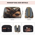 thumbnail image 5 of Xecao Steampunk Squirrel Pilot Print Fashion Makeup PVC Bag Large Capacity Travel Cosmetic Bag for Women Organizer Toiletry Clutch, 5 of 8
