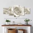 thumbnail image 2 of Elephant Stock Pure White Roses Wall Art - Horizontal Multi Panel Canvas - Living Room Wall Decor - Floral And Botanical Multi Panel - Gray And Decor - 36" x 15", 2 of 8