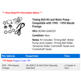 thumbnail image 2 of Timing Belt Kit and Water Pump - Compatible with 1990 - 1994 Mazda Protege 1991 1992 1993, 2 of 2