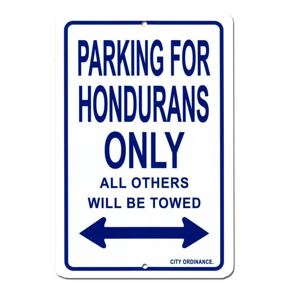 Honduras Parking Sign