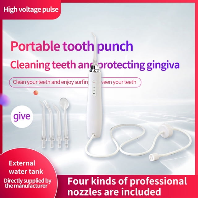 Irrigador Bucal XWSHYW Cuidado Bucal Dientes con Hilo Dental de Agua Portátil y Recargable