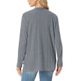 thumbnail image 5 of JWD Women's Cardigan Woolen Sweater Soft Comfortable Casual Lightweight With Pockets Dark Gray XL, 5 of 7
