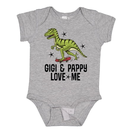 Inktastic Gigi and Pappy Love Me Grandson Boys Baby Bodysuit