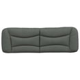 thumbnail image 3 of vidaXL Coussin de Tête de Lit Gris Foncé 152 cm Tissu, 3 of 5
