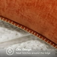 thumbnail image 5 of decorUhome Chenille Throw Pillow Covers 26x26 Set of 2, Soft Farmhouse Decorative Pillow Covers, Rust(Pillow Cover Only, No Inserts Included), 5 of 10