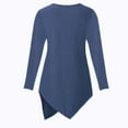 thumbnail image 3 of Long Sleeve Blouse Pregnancy Nursing Top, Maternity Ribbed Long Sleeve with Side Drawstring, Round Neck Blouse Long Sleeve Tops, 3 of 4