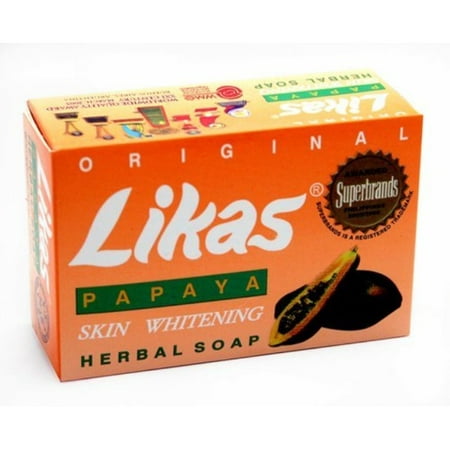 likas original papaya whitening soap, (pack of 2)