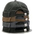 thumbnail image 2 of YooGuoGuo Unisex Rolled Cuff Docker Cap Hats Brimless Beanie Sailor Cap Worker Hat for Women Men, 2 of 7