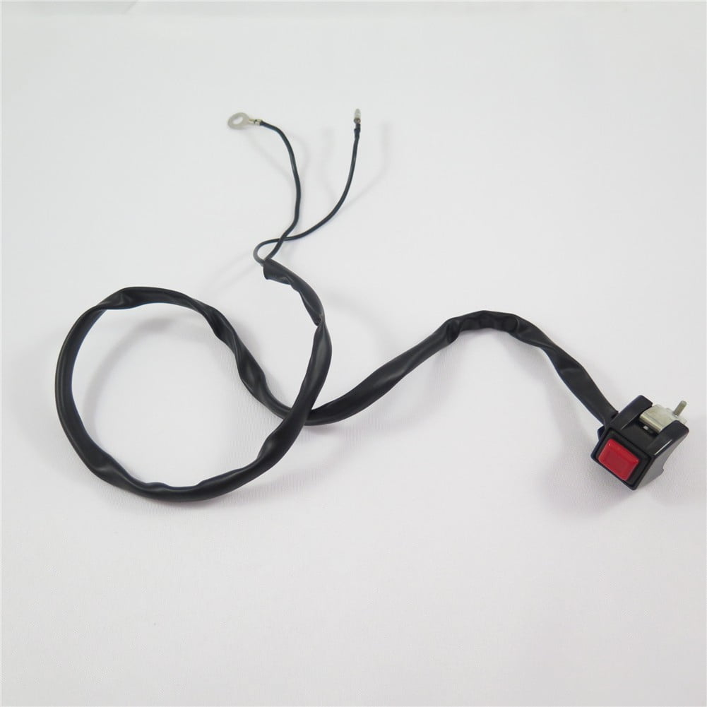 HTT Universal Red 7/8 Handlebar Starter/Kill Cut Off Stop Switch Push Button For Motorcycles ATVs Scooters Snowmobiles HTT Universal Red 7/8 Handlebar Starter/Kill Cut Off Stop Switch Push Button For Motorcycles ATVs Scooters Snowmobiles