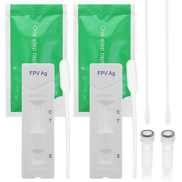 2 Sets Pet Disease Paper Cpv Cat Canine Distemper Detection Card Test Strip