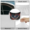 thumbnail image 6 of Uorisanigo Car Hood Cover Stretch Polyester Fabric Flying Eagle USA Flag Hood Cover Easy Installation Removable Covers Automotive Accessories Car Decoration All-Season Protection, 6 of 7