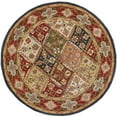 thumbnail image 4 of SAFAVIEH Heritage Abbey Traditional Wool Area Rug, Green/Red, 7'6" x 9'6", 4 of 10