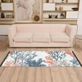 thumbnail image 2 of Yayeee Runner Rug for Bedroom 2'x6' Machine Washable Hallway Non Slip Mat, White Sea Plants, 2 of 8