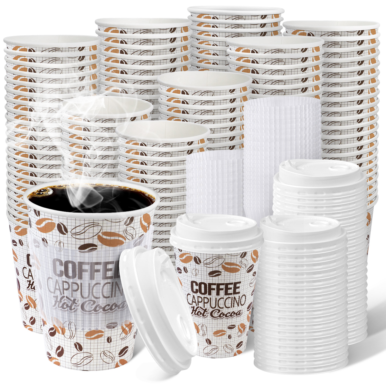 Dixie Perfectouch Disposable Hot Cups, 12 Oz Cups / 50 Count