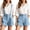 A40 Sky Blue, variant on Xdegoge Women's Casual Overall Shorts High Rise Vintage Suspender Short Pants with Pockets and Button Detail Adjustable Strap Summer Wear Classic A-Line Wide Leg Romper