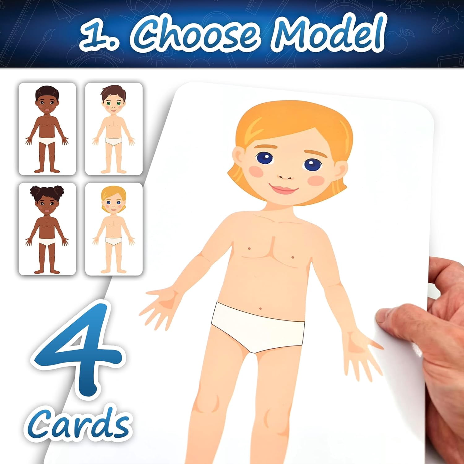 HMMAGNETS Sticker Book Set, Dress-Up Dolls Sticker Pack w/ 370 Reusable Stickers for Kids, 25 Themes