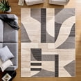 thumbnail image 2 of Better Homes & Gardens Gray Modern Shapes Abstract Indoor Area Rug, 8'x10', 2 of 6