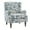 M-Light Blue, variant on DREAMSIDEA Wingback Accent Chair with Nailhead Trim & Retro Wood Legs, Floral Pattern Arm Chair for Living Room-Beige