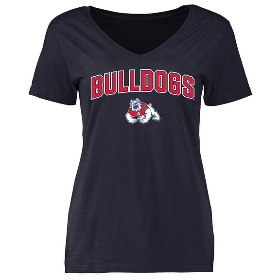 Women's Navy Fresno State Bulldogs Proud Mascot T-Shirt