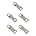 thumbnail image 2 of Langgg 3pcs/set Reusable Zippers Pull Tab - Universal Metal Zippers Replacement Zippers Replacement Header No. 3 * Gun color 5Set, 2 of 6