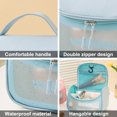 thumbnail image 3 of PU cosmetic bag large-capacity waterproof hook wash bag cosmetic hand storage bag, 3 of 5