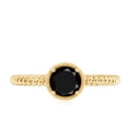 thumbnail image 5 of Rosec Jewels Natural Black Onyx Promise Ring for Women - December Birthstone Ring - AAA Quality - Ready to Gift, 18K Yellow Gold, US 6.00, 5 of 9