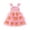 Pink, variant on KAUOD Kids Toddler Halloween Outfit Flying Sleeve Pumpkin Tiered Tulle Dress Baby Girl Halloween Dress Sparkly Birthday Party Dress