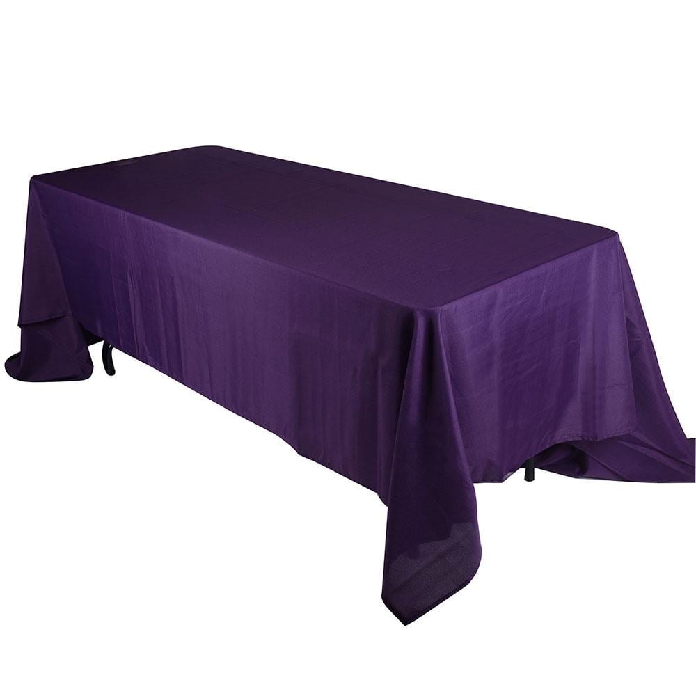 Plum 60 x 102 Rectangle Polyester Tablecloths ( 60 inch x 102 inch
