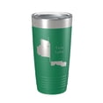 thumbnail image 1 of Tule Lake Map Tumbler Travel Mug Insulated Laser Engraved Coffee Cup California 20 oz Green, 1 of 1