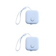 thumbnail image 4 of sweethay Cinta métrica de doble cara, botón pulsador, regla de tela a medida, herramienta de medición de costura de altura corporal azul 2piezas sweethay CBP066523, 4 of 5