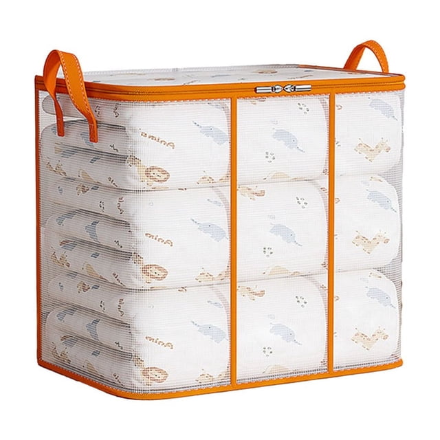 Storage Bag Organizer Quilt Storage Bag Moving Luggage Packing Bag Large Capacity Clothing Quilt Organizer Humidity and Water Proof Closet Storage Organizer
